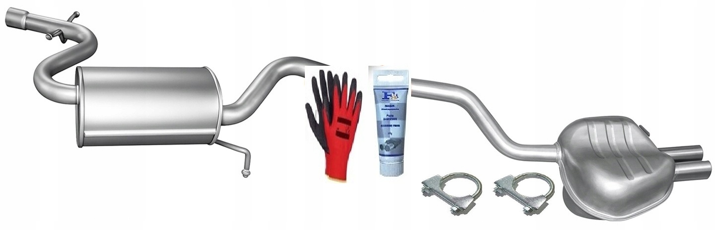 Škoda Octavia II 2.0 FSi 2004-2008 Hatchback Estate sada Tlumičů Výfuku bonus