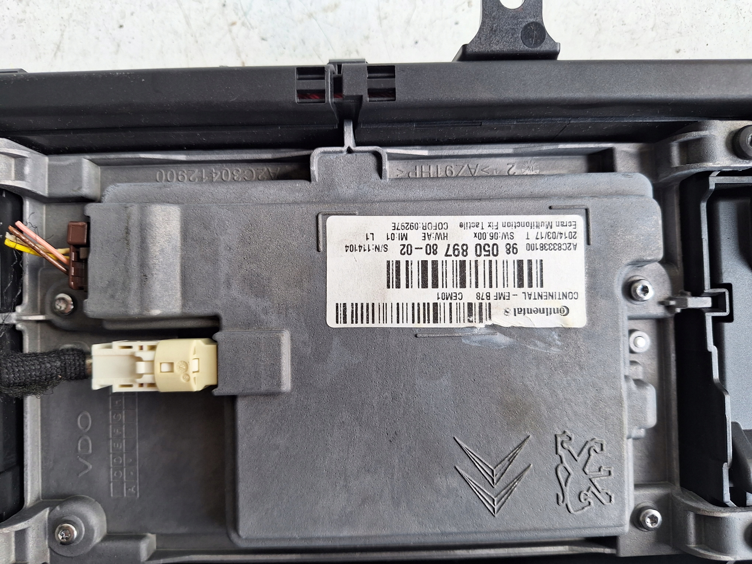 CITROEN Bildschirm, LCD 9805089780