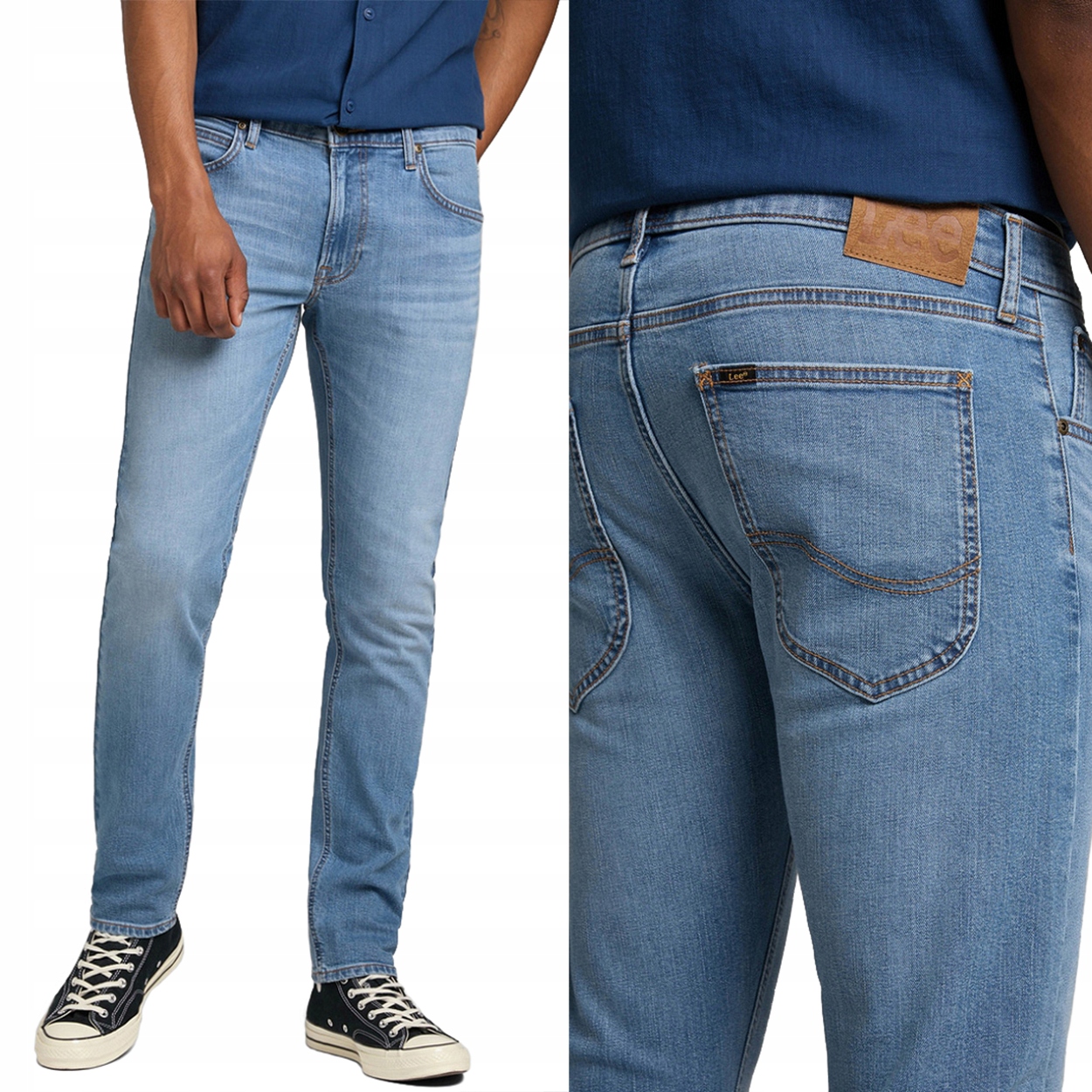 Lee Luke slim Fresh Mid Worn In silně zúžené džínové kalhoty W30 L32