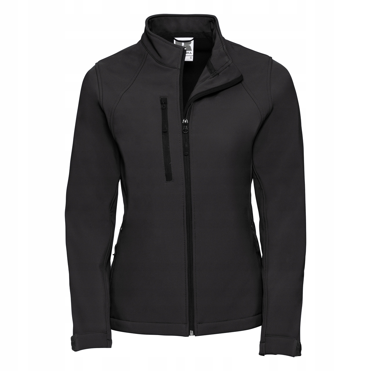 Dámská bunda bez kapuce 3 vrstvy soft shell Černá vel. XL