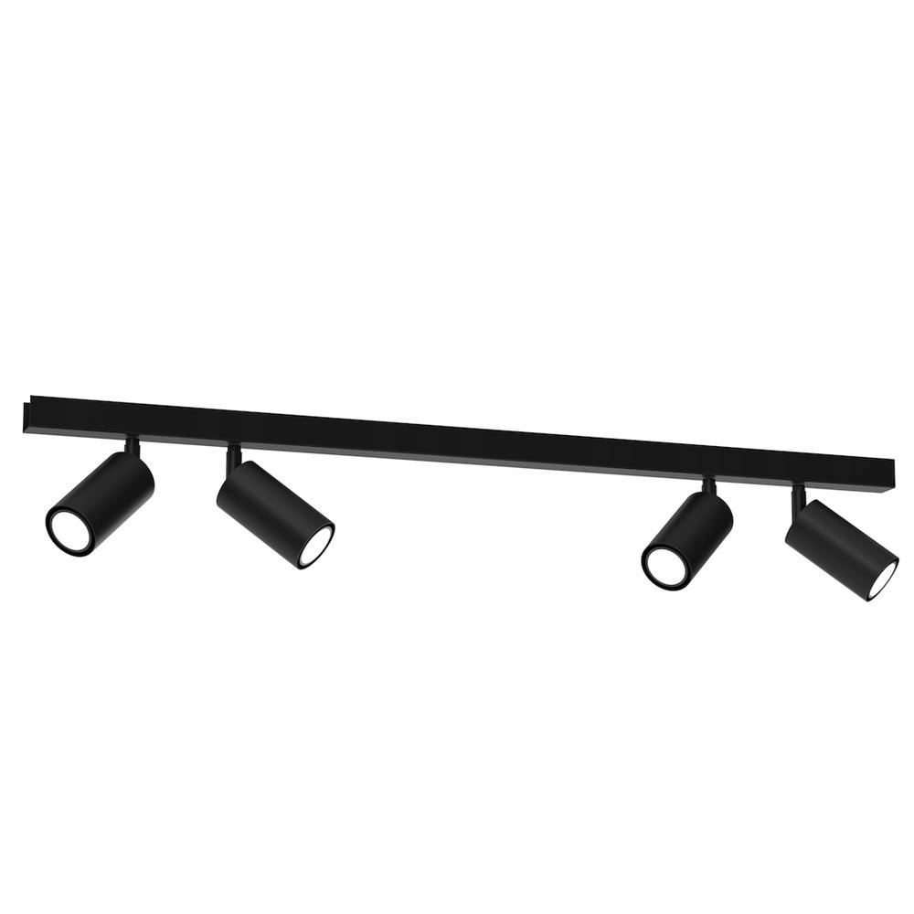 Stropná lampa Hudson čierna 4xGU10