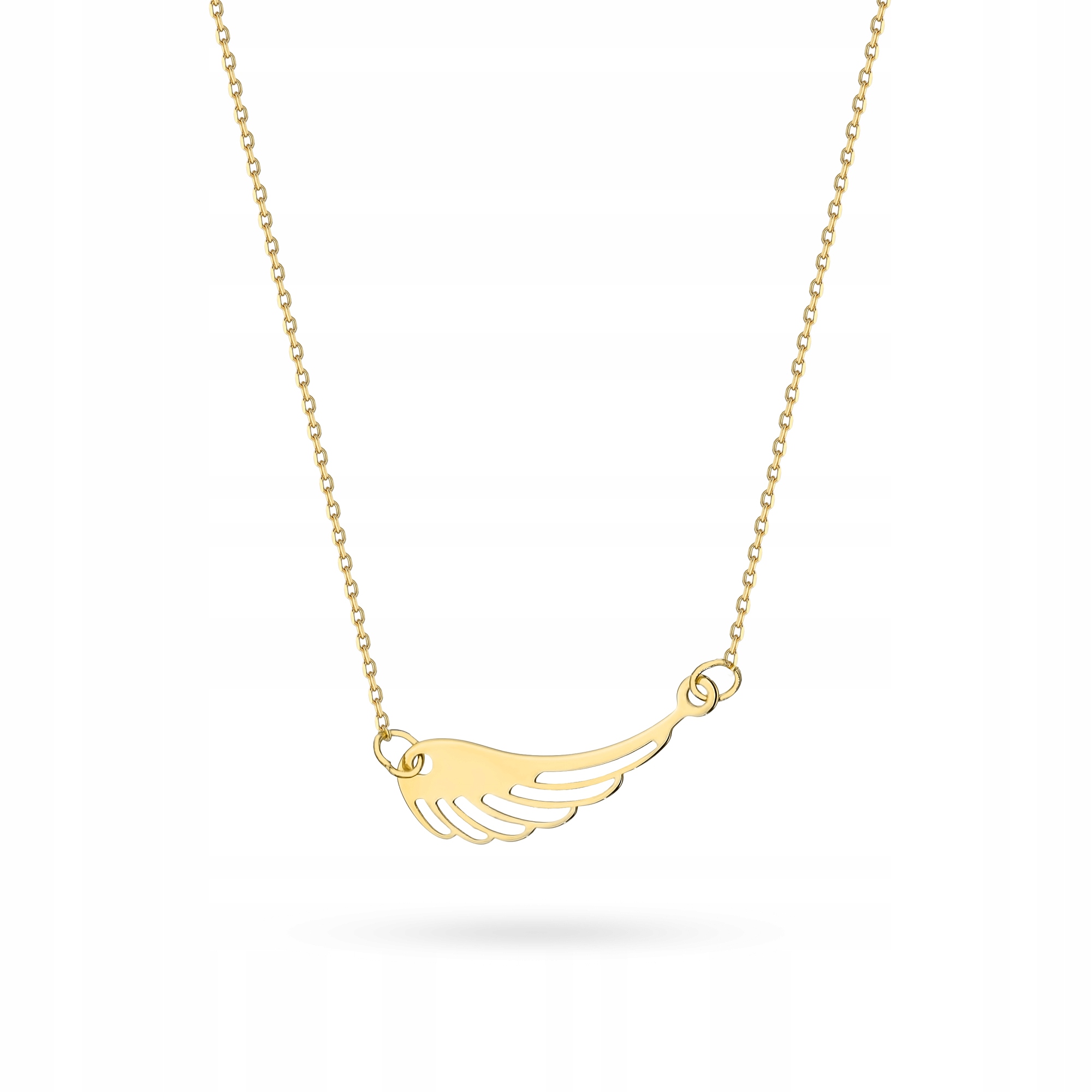 Zlatý Náhrdelník Řetízek pr. 585 Křídlo Andělské křídlo 14k