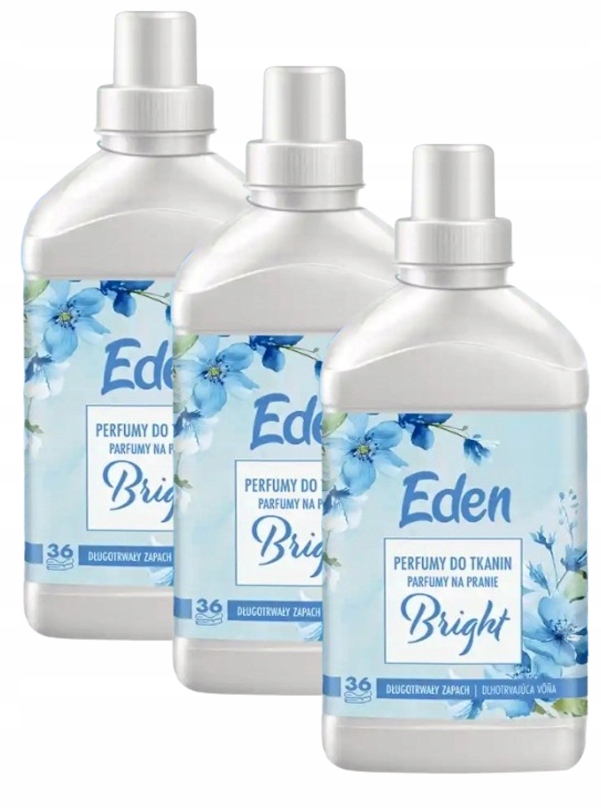 Sada 3 x Tekutý parfém na prádlo Eden Bright 2,16 litru 108 praní
