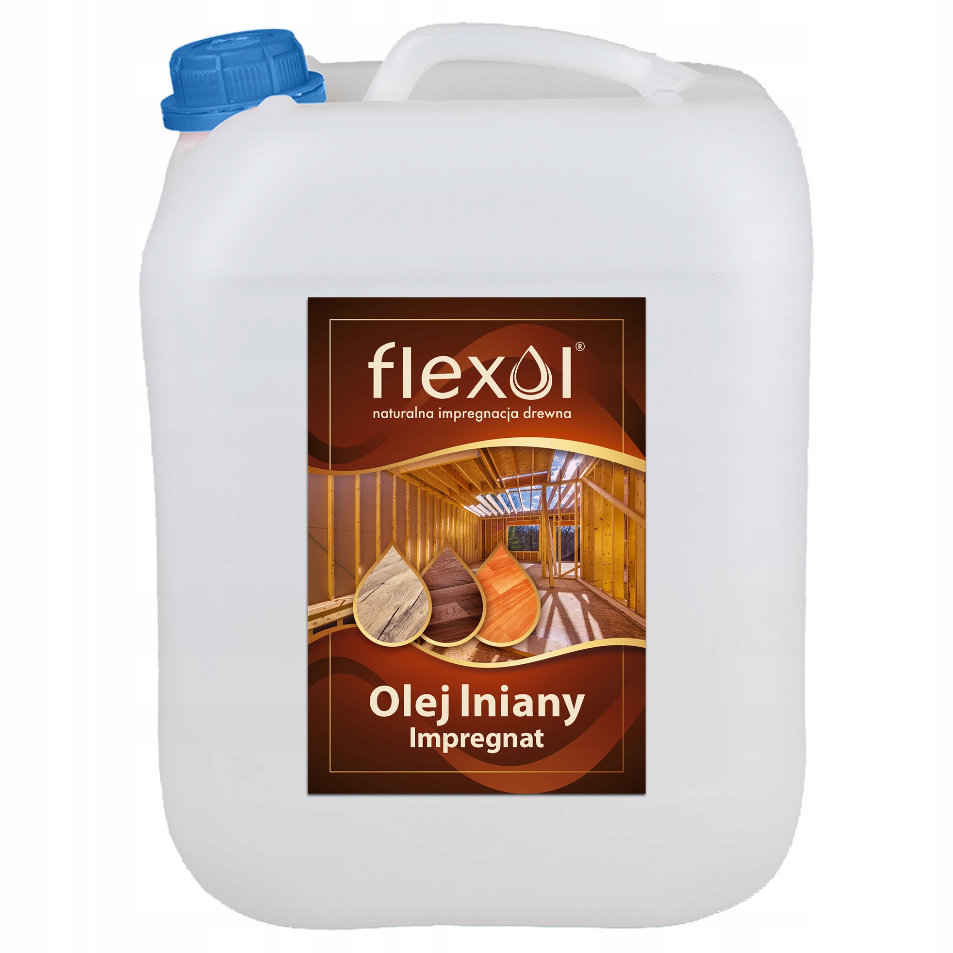 Olej Lniany Impregnat Do Drewna wydajny Flexol 10L