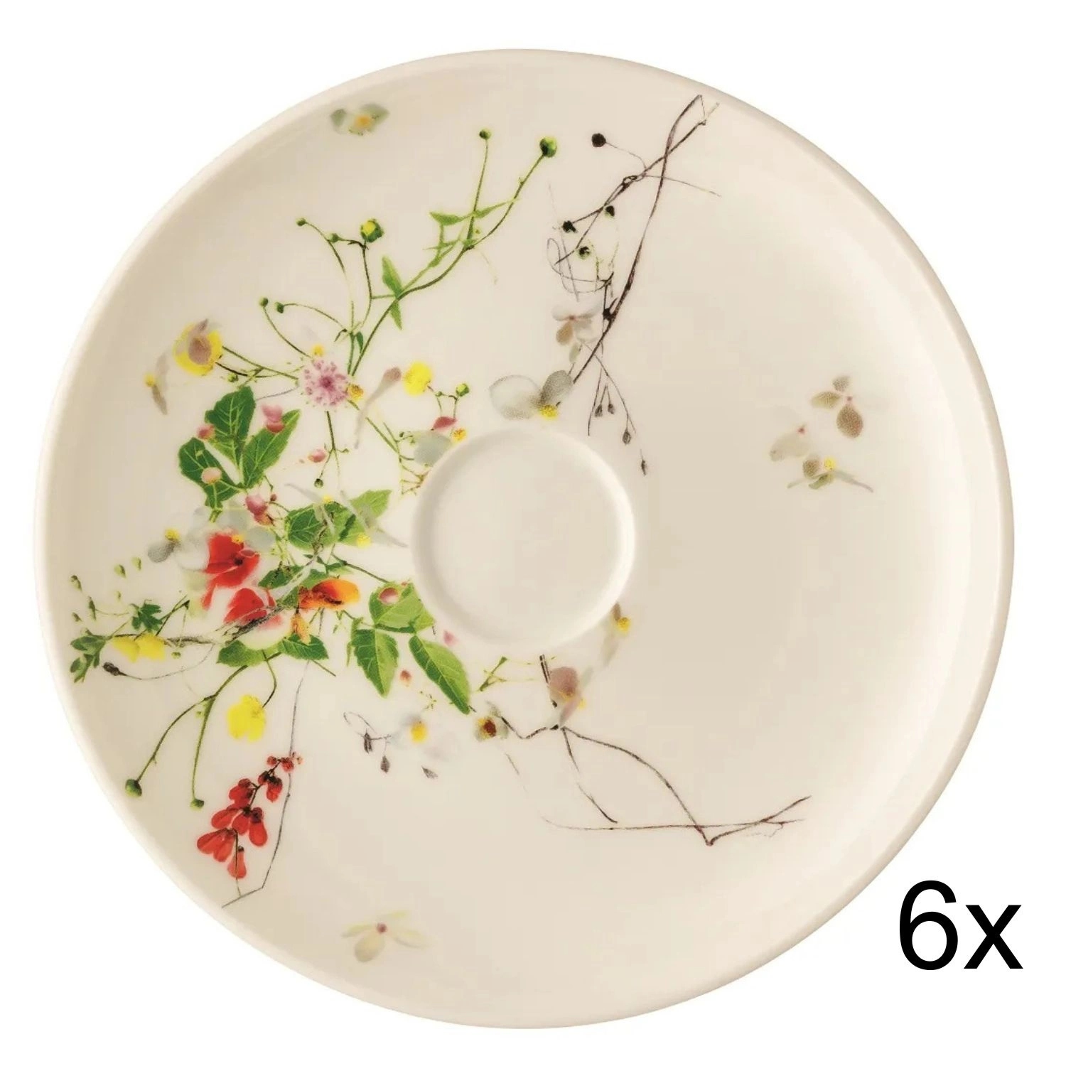 Sada 6 tanierikov Rosenthal Brillance kráľovské porcelánové tanieriky 15,5 m