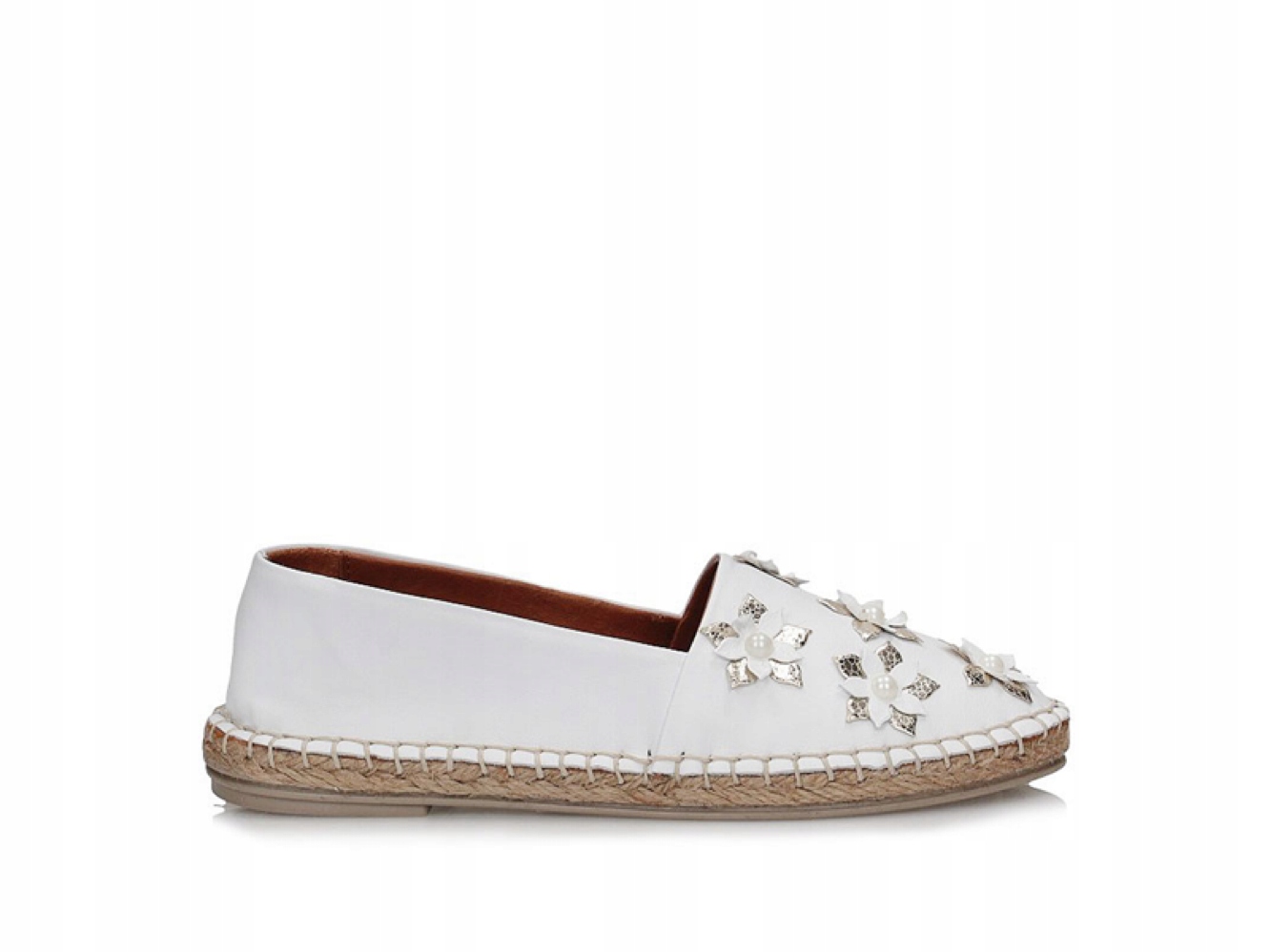Espadryle baleriny białe TOSCANIO LP 406 r.40
