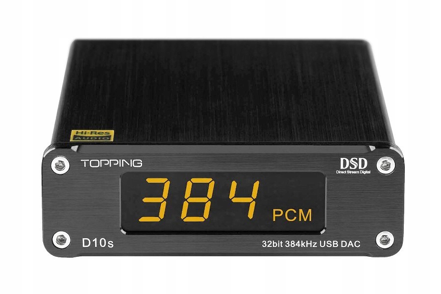 Topping D10s (Čierny) Usb Dac ES9038Q2M DSD256