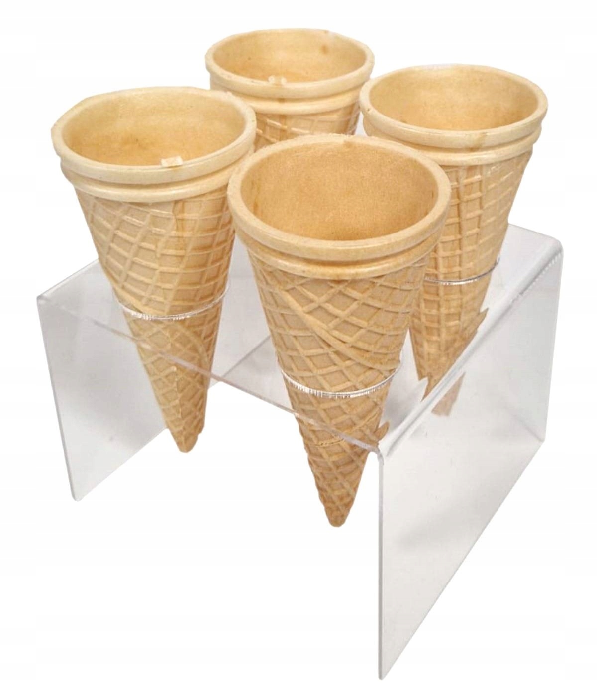 Stojak podajnik na wafle do lodów 4 otwory