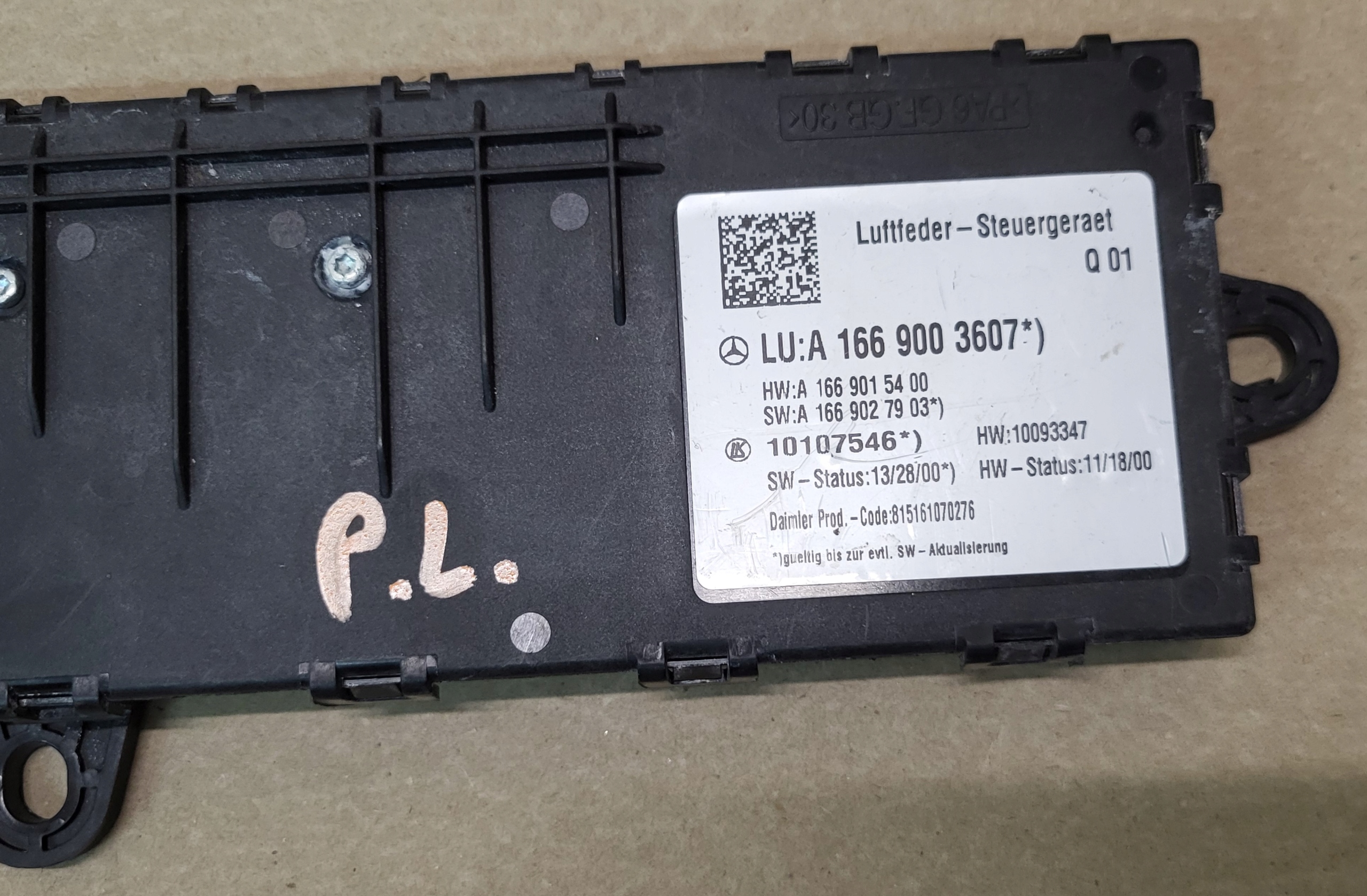 module control unit computer springing PNEUMATYCZNEGO MERCEDES ML GL II W166