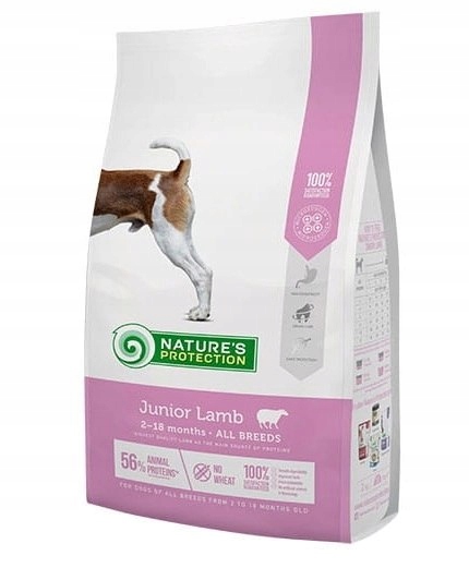 Levně Nature's Protection Junior Jehněčí pro Všechna Plemena 2kg Nature's Protection