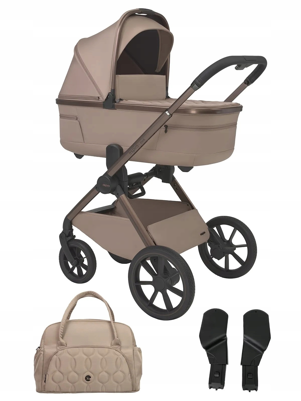 Espiro Clodi – wózek wielofunkcyjny 2w1 – 09 Stylish Beige Adapter