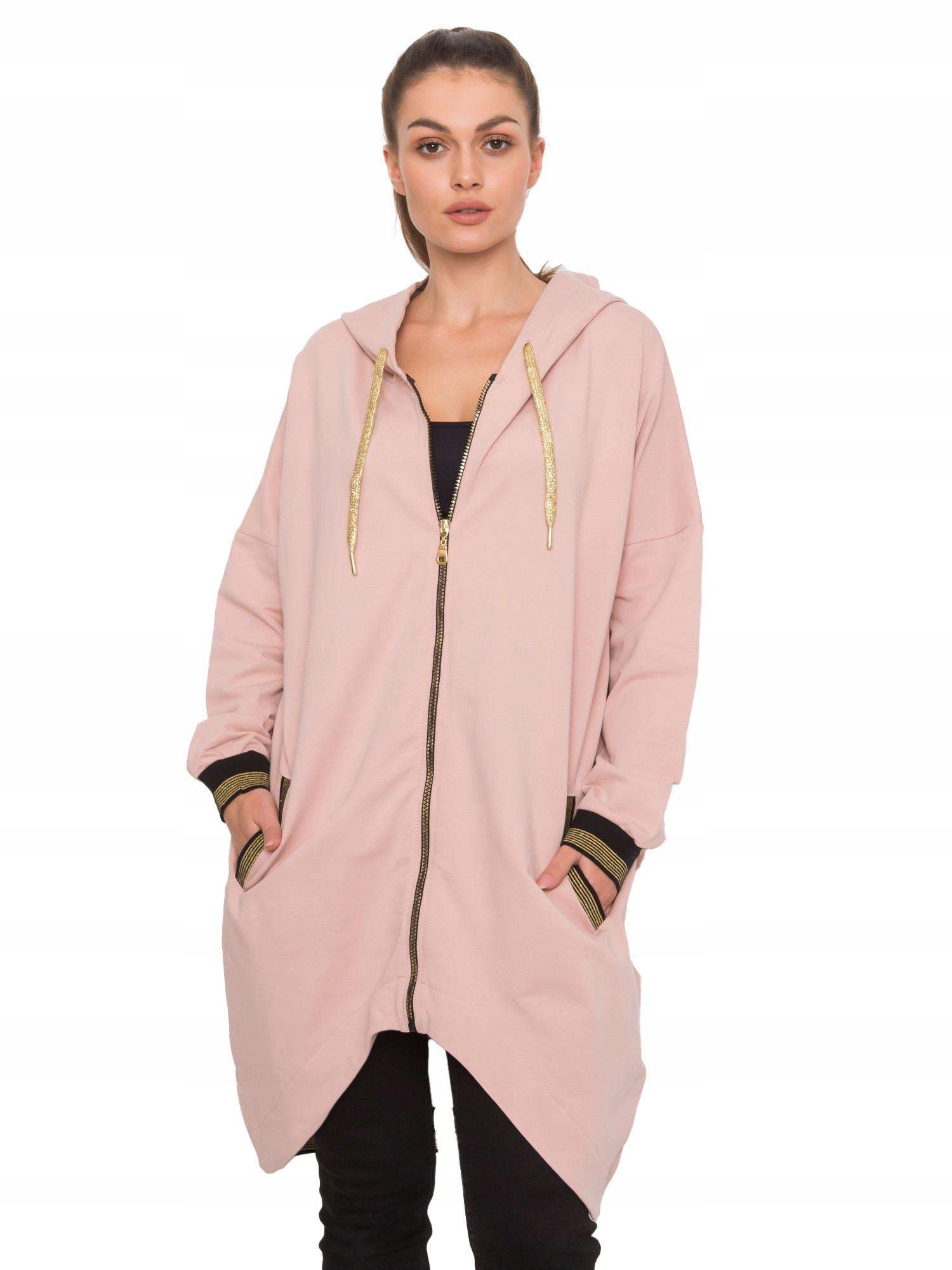 

Bluza Damska z kapturem rozpinana długa - S/m