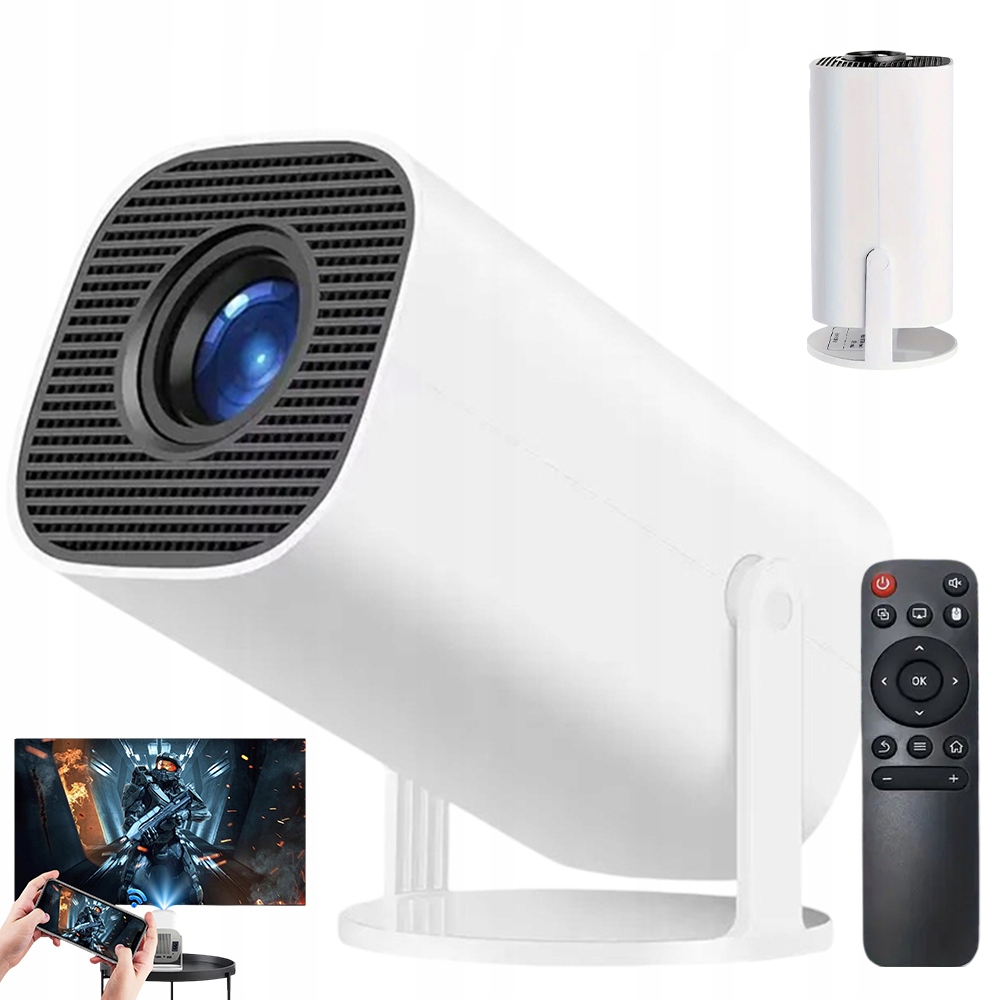 Smart Projektor Android Tv Mini Full Hd 1080P Bluetooth Wi-fi