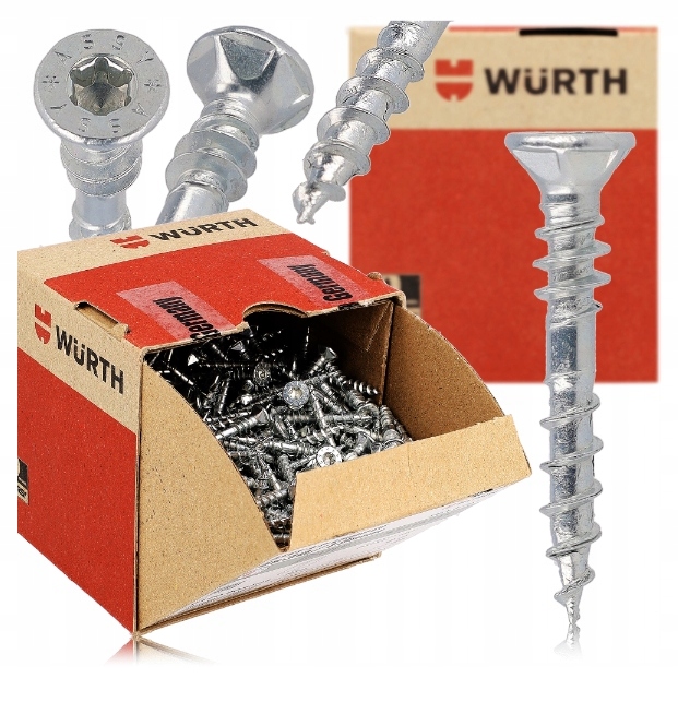 Wkręty Assy Konfirmaty 4x30 Do Drewna 500 Sztuk Wurth