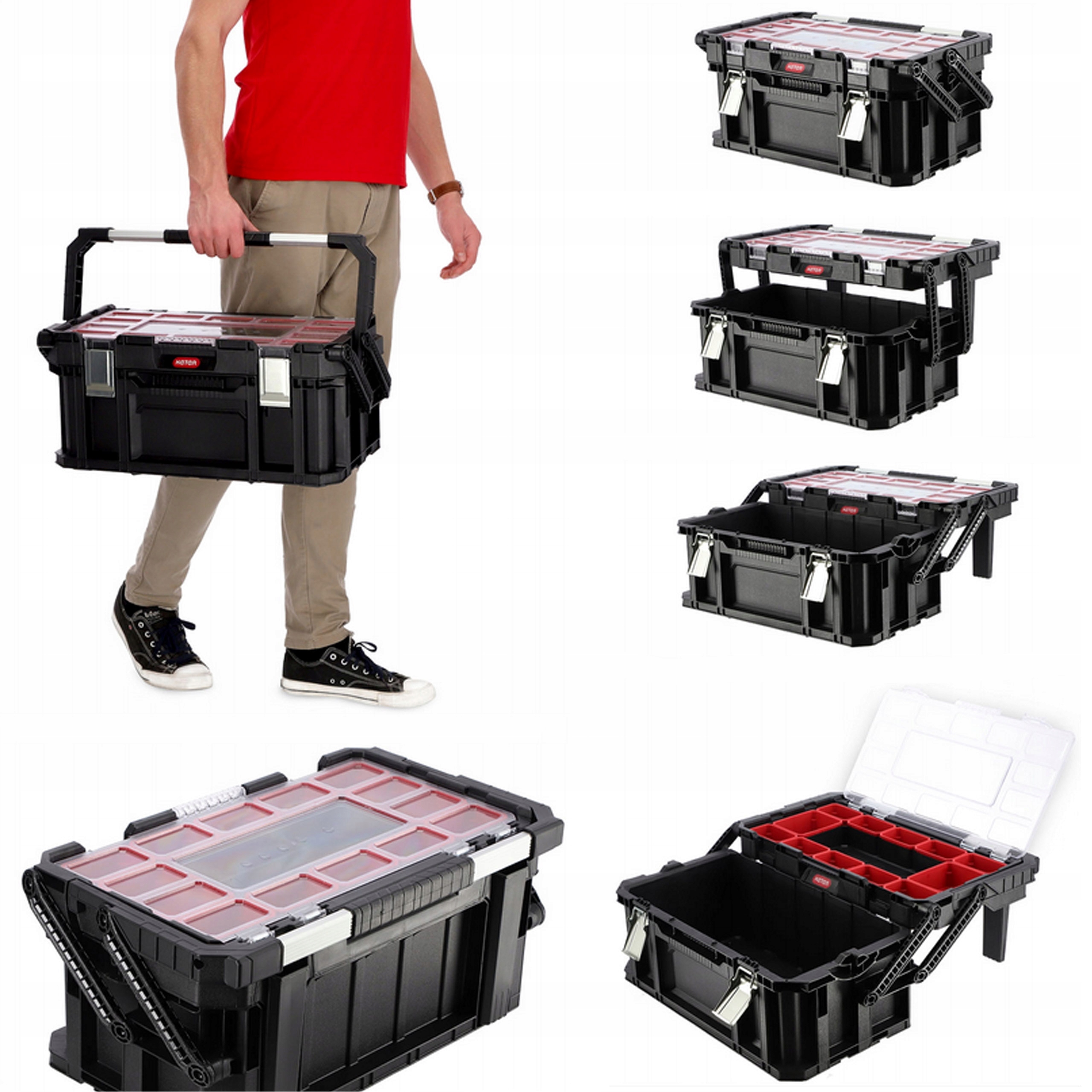 Skrzynka connect Cantilever 22" Keter Walizka Narzędziowa Organizer