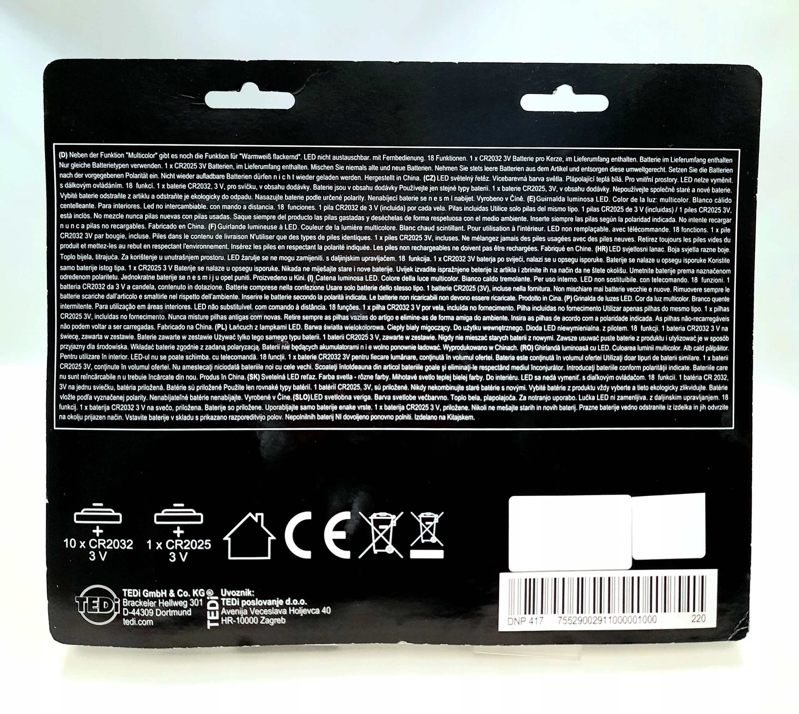 LAMPKI LED - ZNICZE 10 SZT Rodzaj iluminacji zestaw