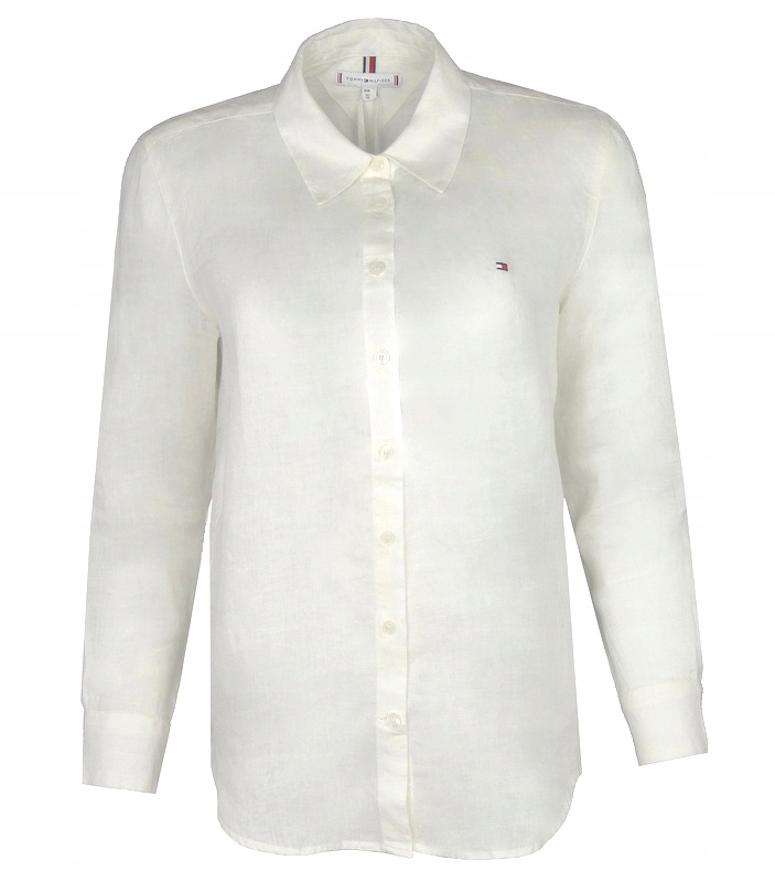 Tommy Hilfiger dámská lněná košile, bílá, velikost 44