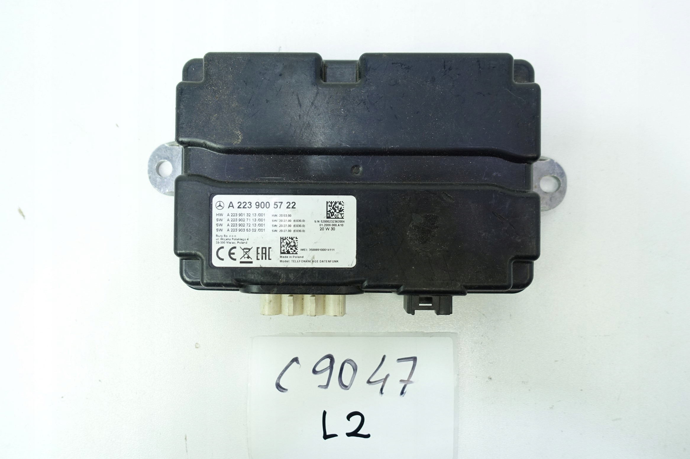 module control unit MERCEDES S W223 A2239005722