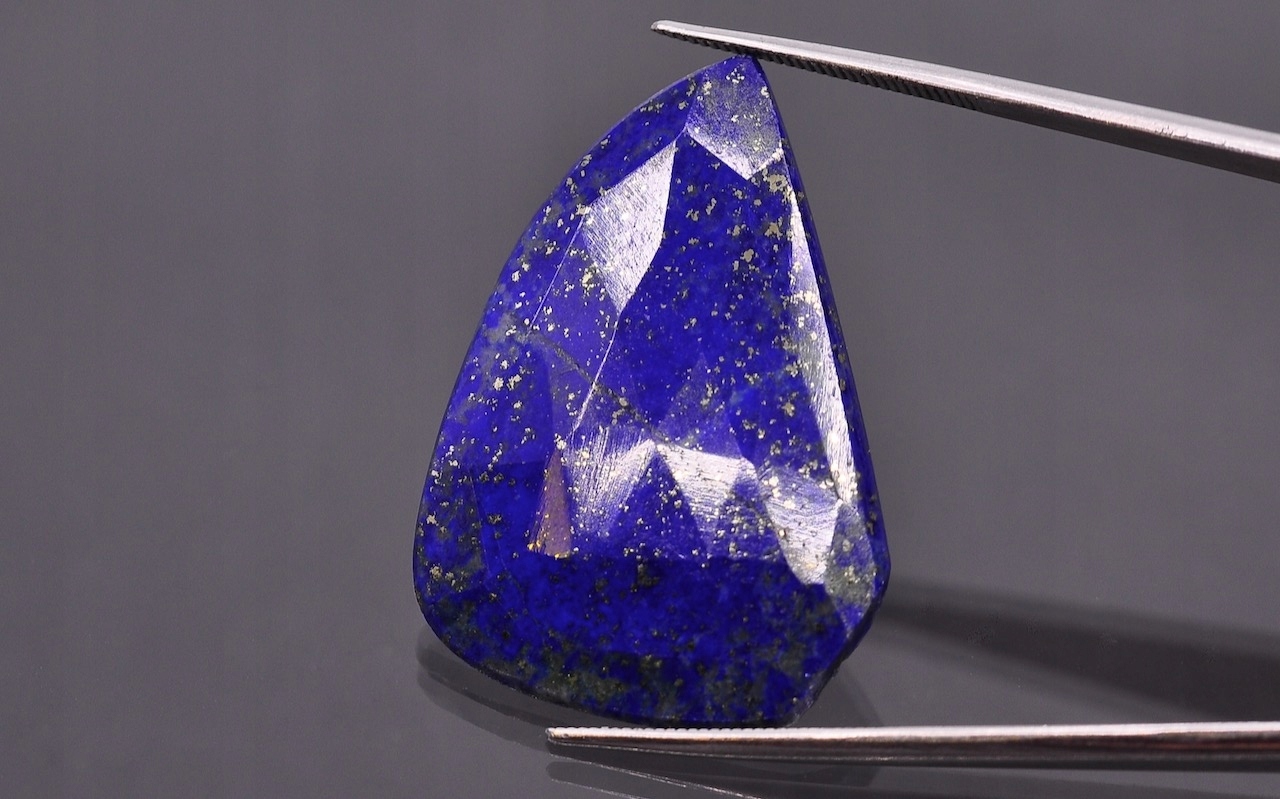 Lapis lazuli rozeta fantazijní 32x22 mm