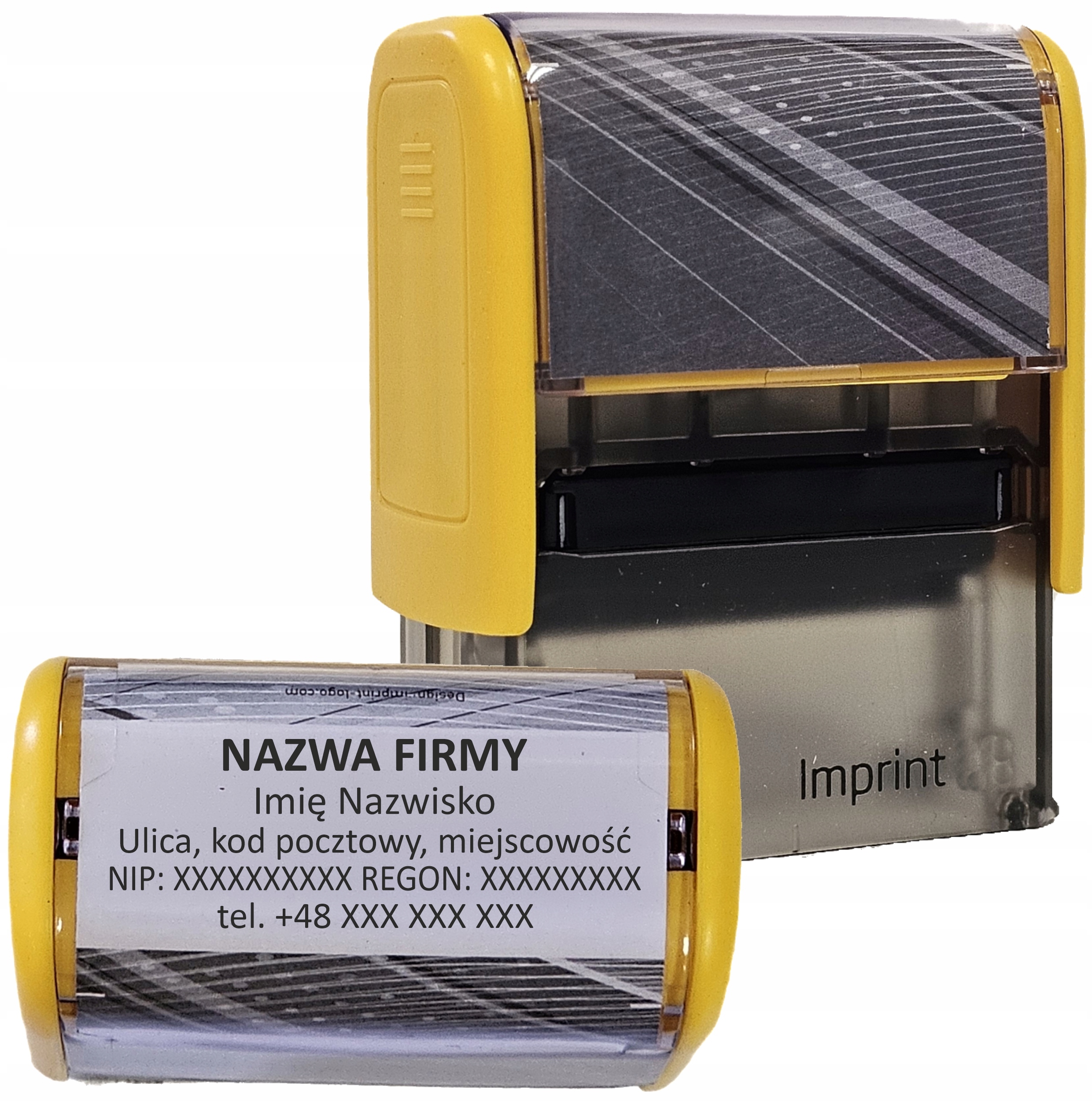 PIECZĄTKA - IMPRINT 12 do 6 linii - TRODAT 8912 - LEKARSKA IMIENNA FIRMOWA