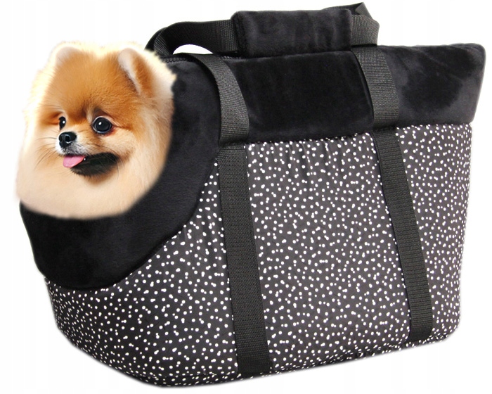 Plyšová taška přepravka pro psa špic, čivava, maltipoo, maltézský psík