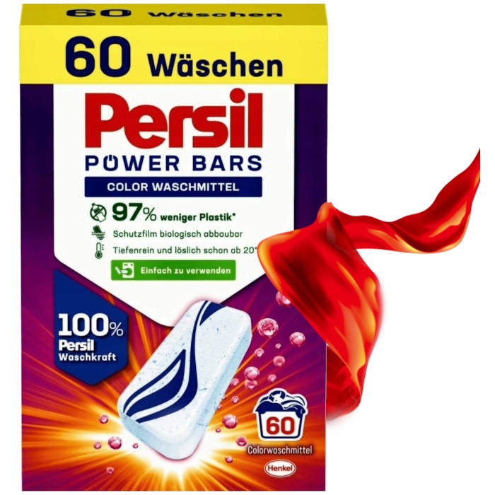 Levně Persil Power Bars 60ks Color (tablety na praní barevných tkanin)