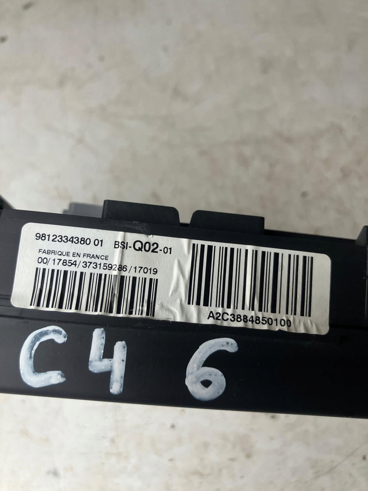 modulo BSI Q02-01 9812334380 981233438001 CITROEN C4 II B7