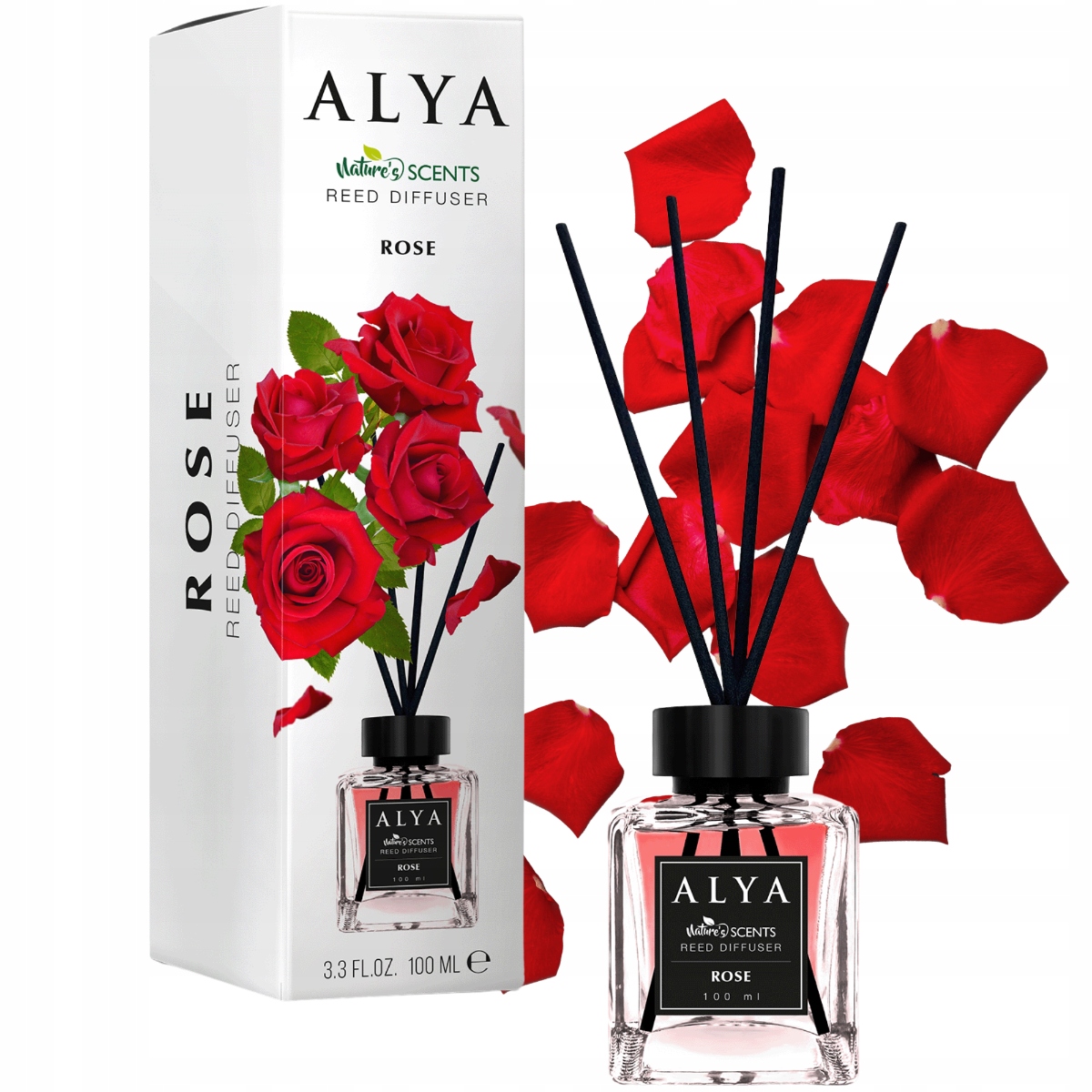 Levně 4x Alya Vonné tyčinky Rose 100 ml