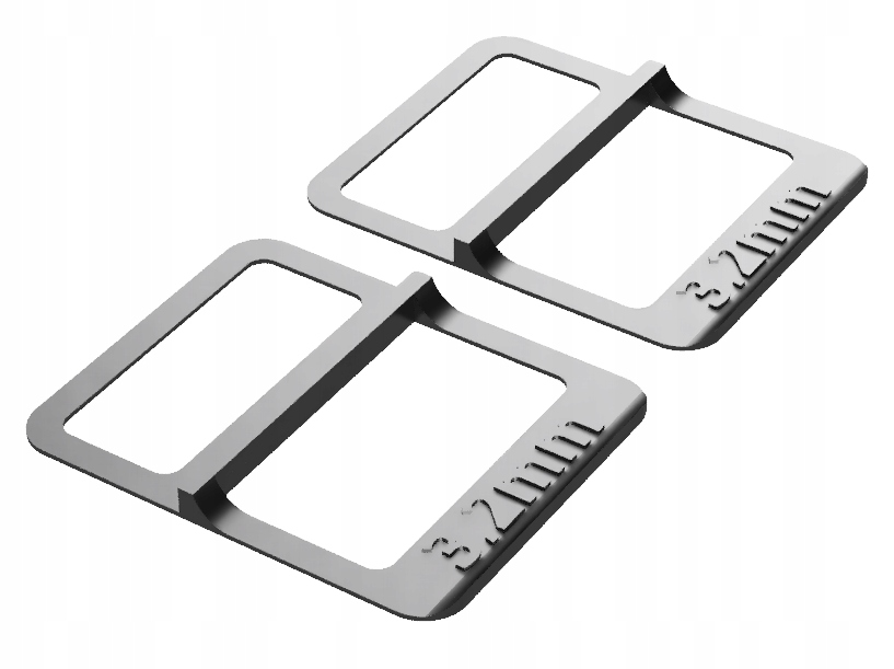 

2x Odsunięcie na grubość tarczy do prowadnic 3,2mm