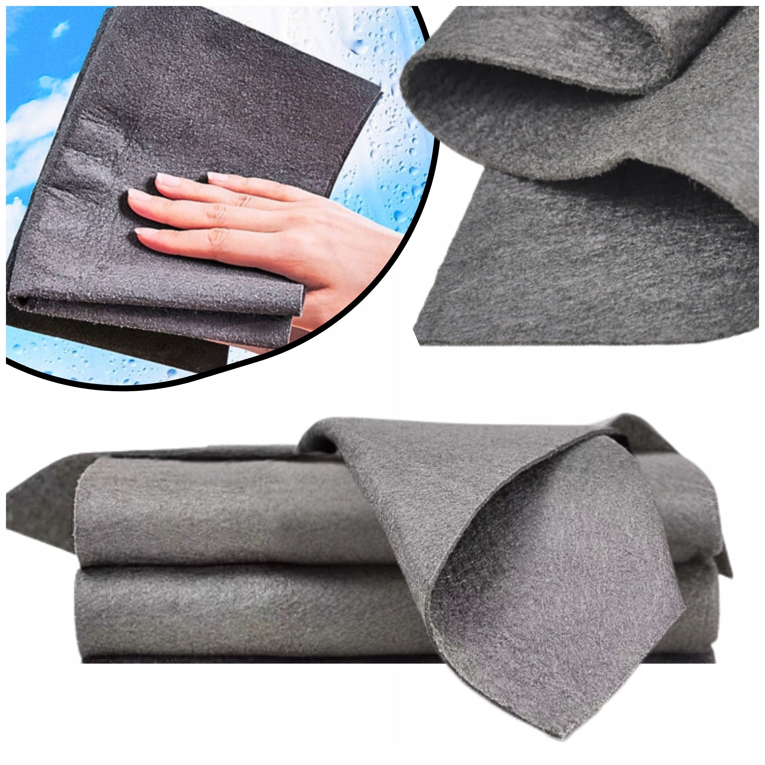 Magiczna Ściereczka Ścierka Do Czyszczenia lustra okien Bez Smug X4