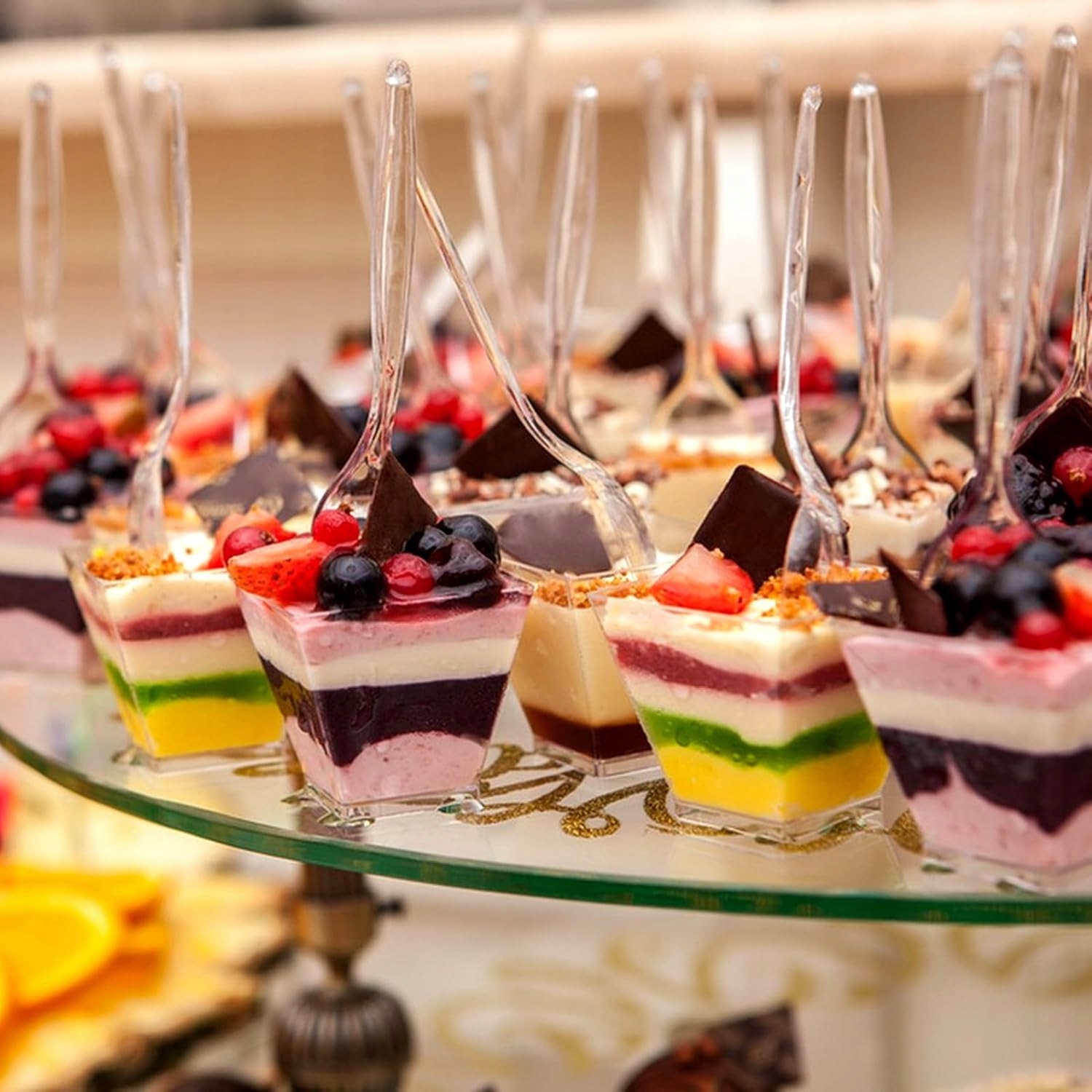 Kubeczki Pojemniki do deserów "SPACE 3" 150ml + Łyżeczki 12,5cm 74 elementy Rodzaj pojemniki