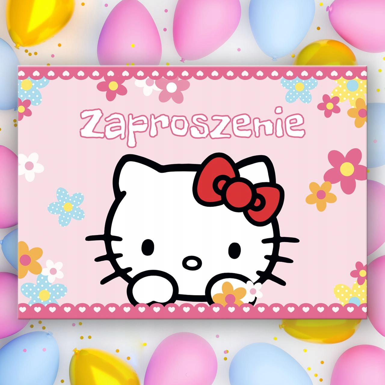ZAPROSZENIA Urodzinowe dla Dzieci 'Hello Kitty' EAN (GTIN) 5904978354521