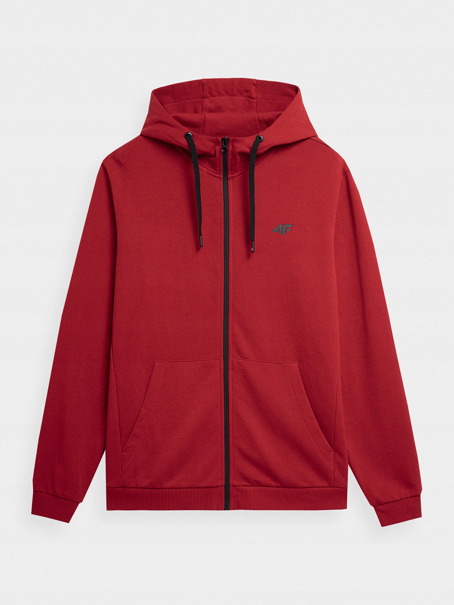 4F Bluza 4FAW23TSWSM695 Czerwony Regular Fit