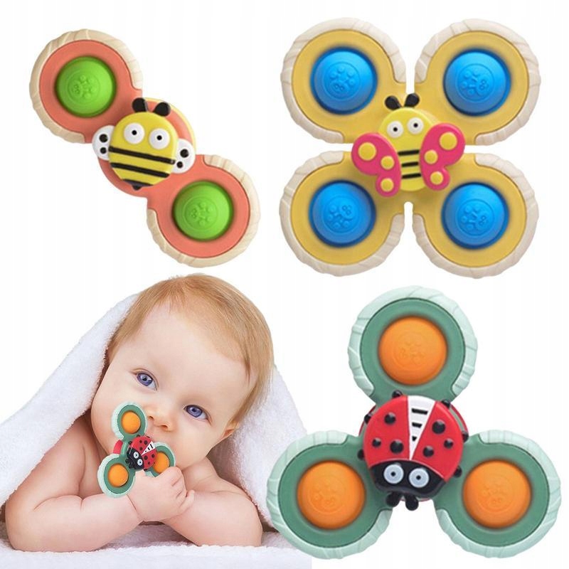 

3 szt. Przyssawka do kąpieli Spinner Toys