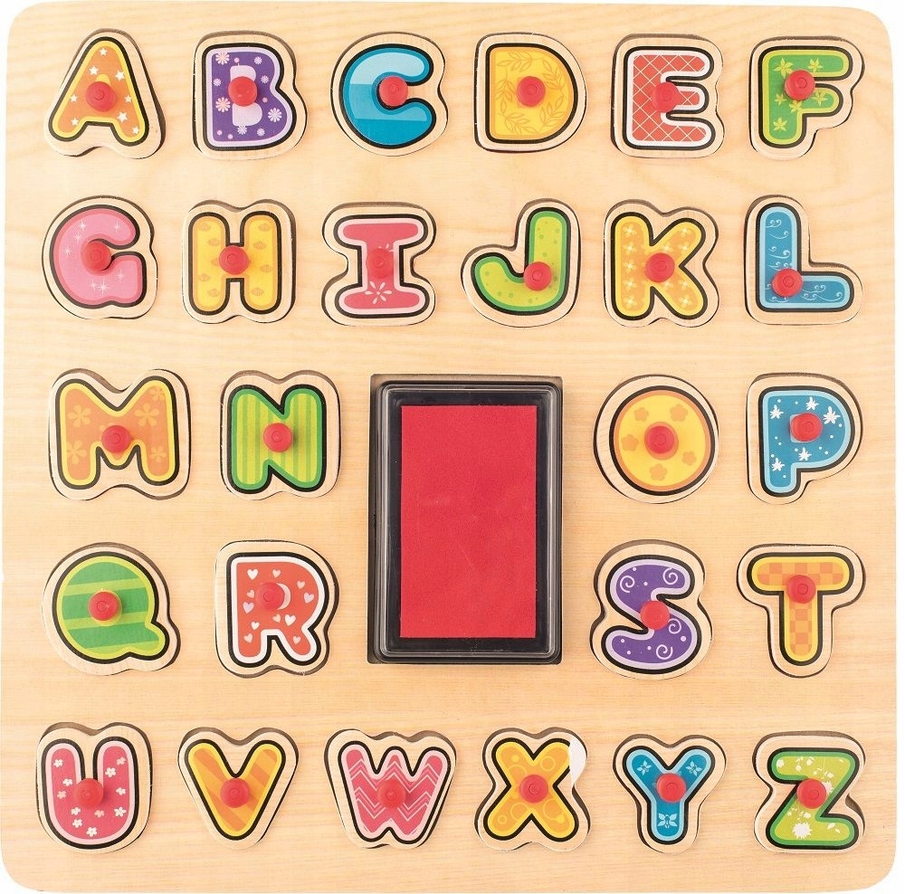 

Zabawki Dla Dzieci Stempelki Z Tuszem Puzzle Abc