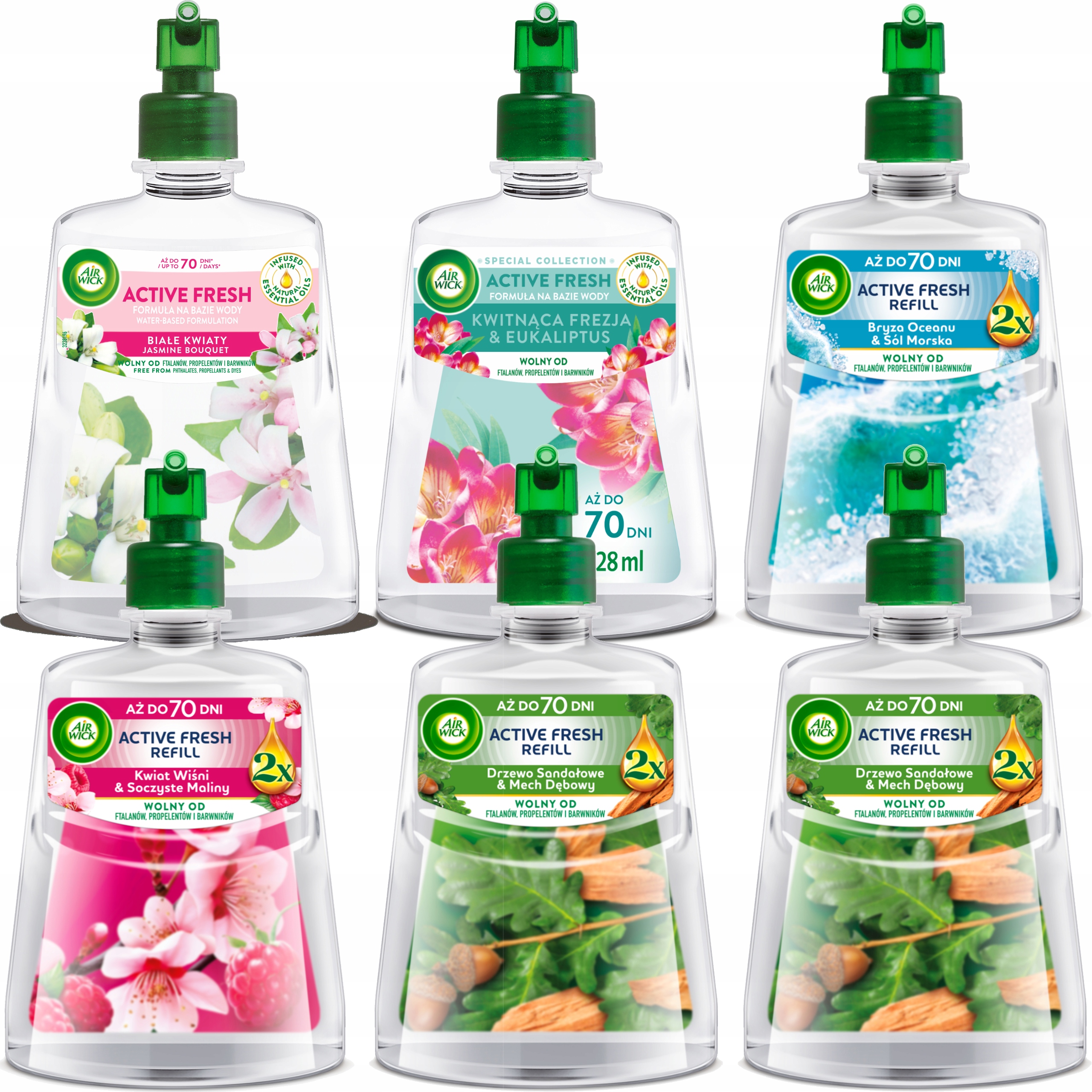 Air Wick Náplně Do Automatického Osvěžovače Vzduchu Sada MIX 6 X 228 ML