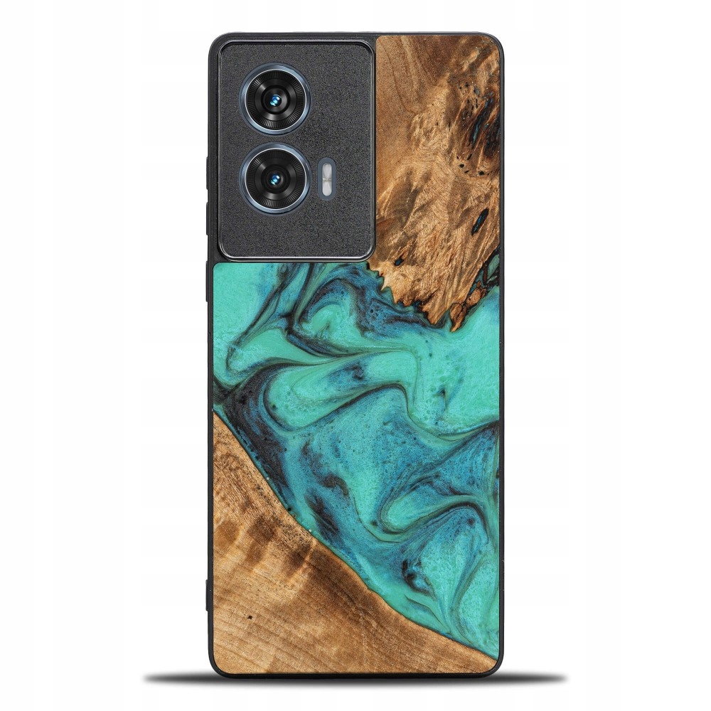 Pouzdro Bewood Unikátní pro Motorola Edge 50 Fusion tyrkysové