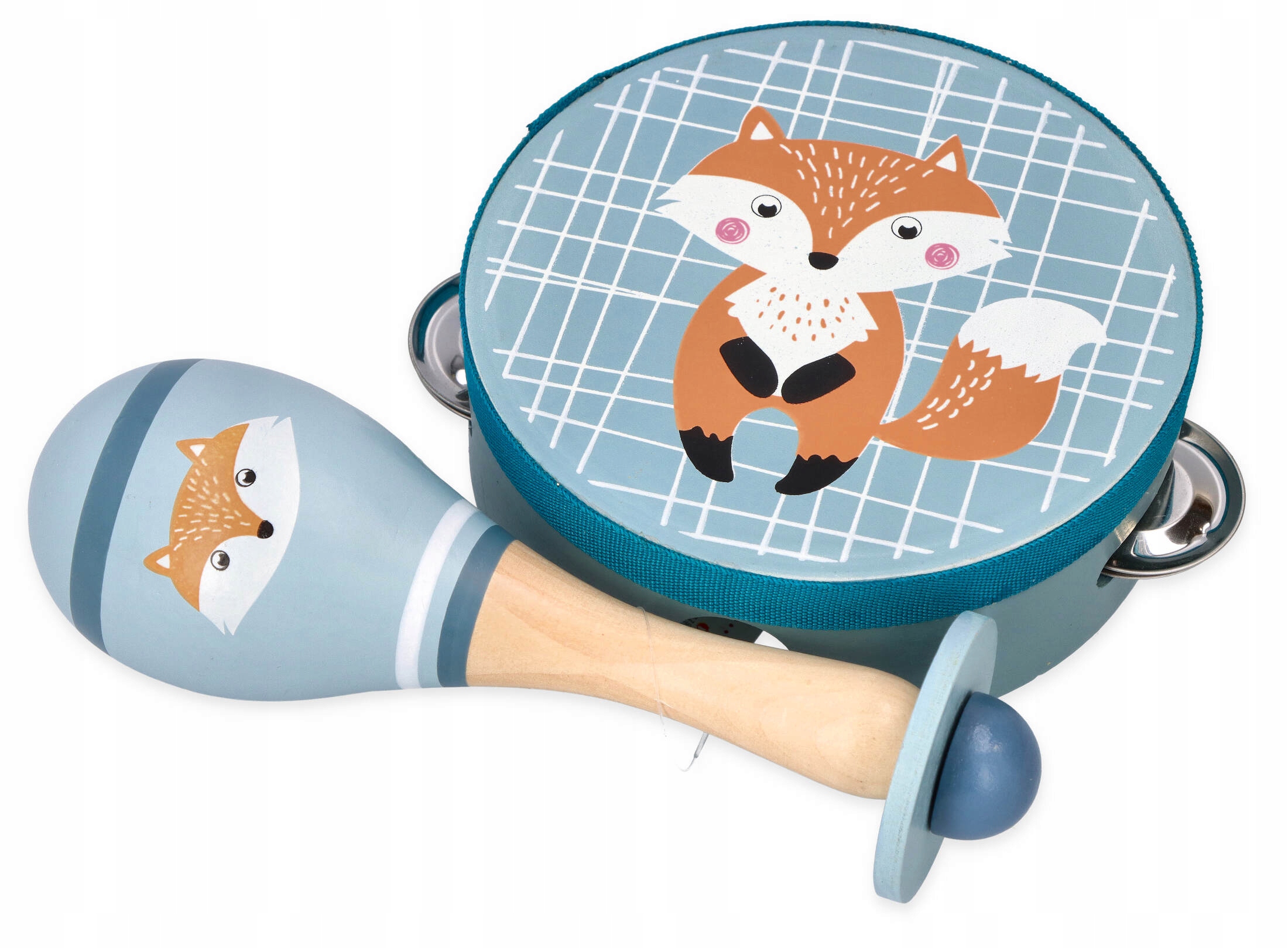 TAMBURYN MARAKAS ZESTAW INSTRUMENTÓW DLA MALUSZKA ZABAWKI Marka Adam Toys