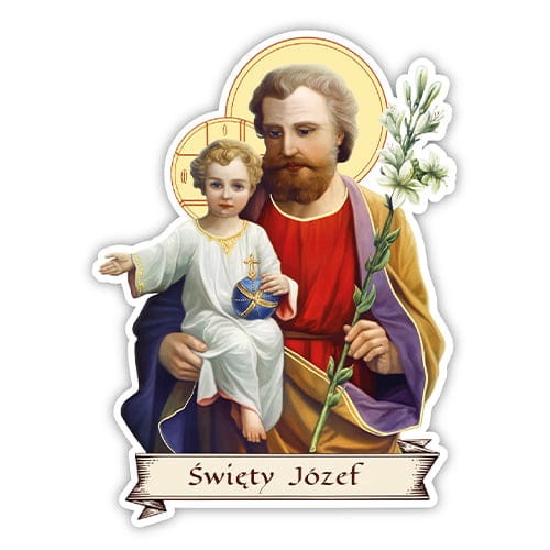 Samolepka se svatým Josefem Symbol péče a víry Set