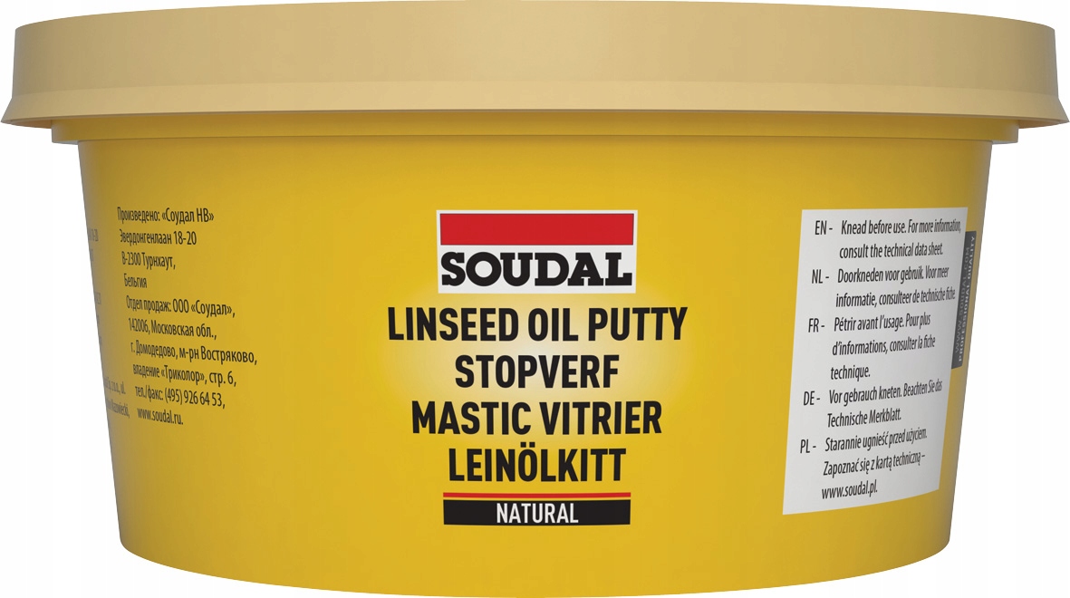 

Soudal Naturalny Kit Szklarski Beżowy 1kg