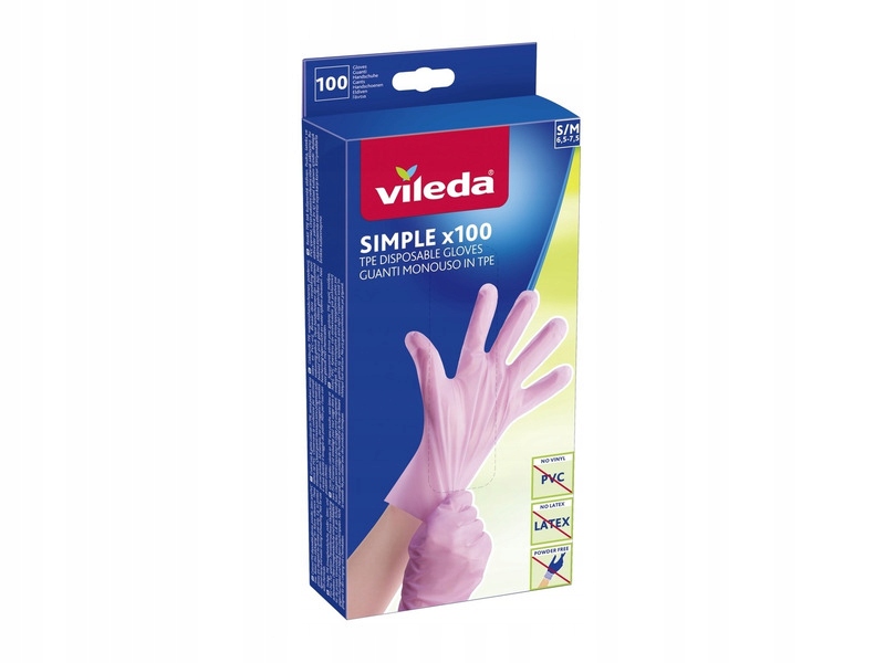 

Rękawiczki gumowe Vileda Simple 170900
