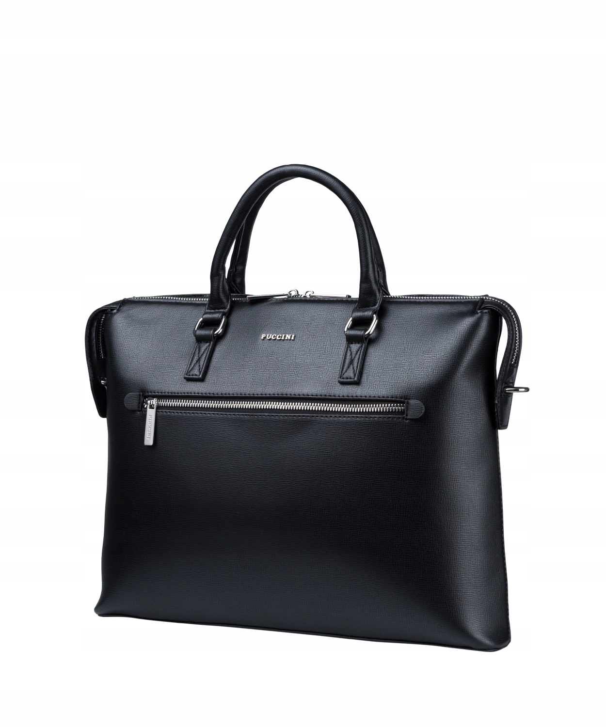 Torba Na Laptopa Damska Aktówka do Pracy 14'' Puccini Czarna BAXP0036 1