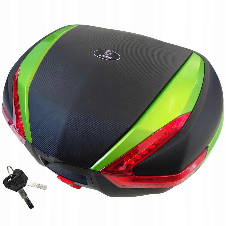 Kufrík Moretti, MR-898, 47 l, zelený, červený odraz