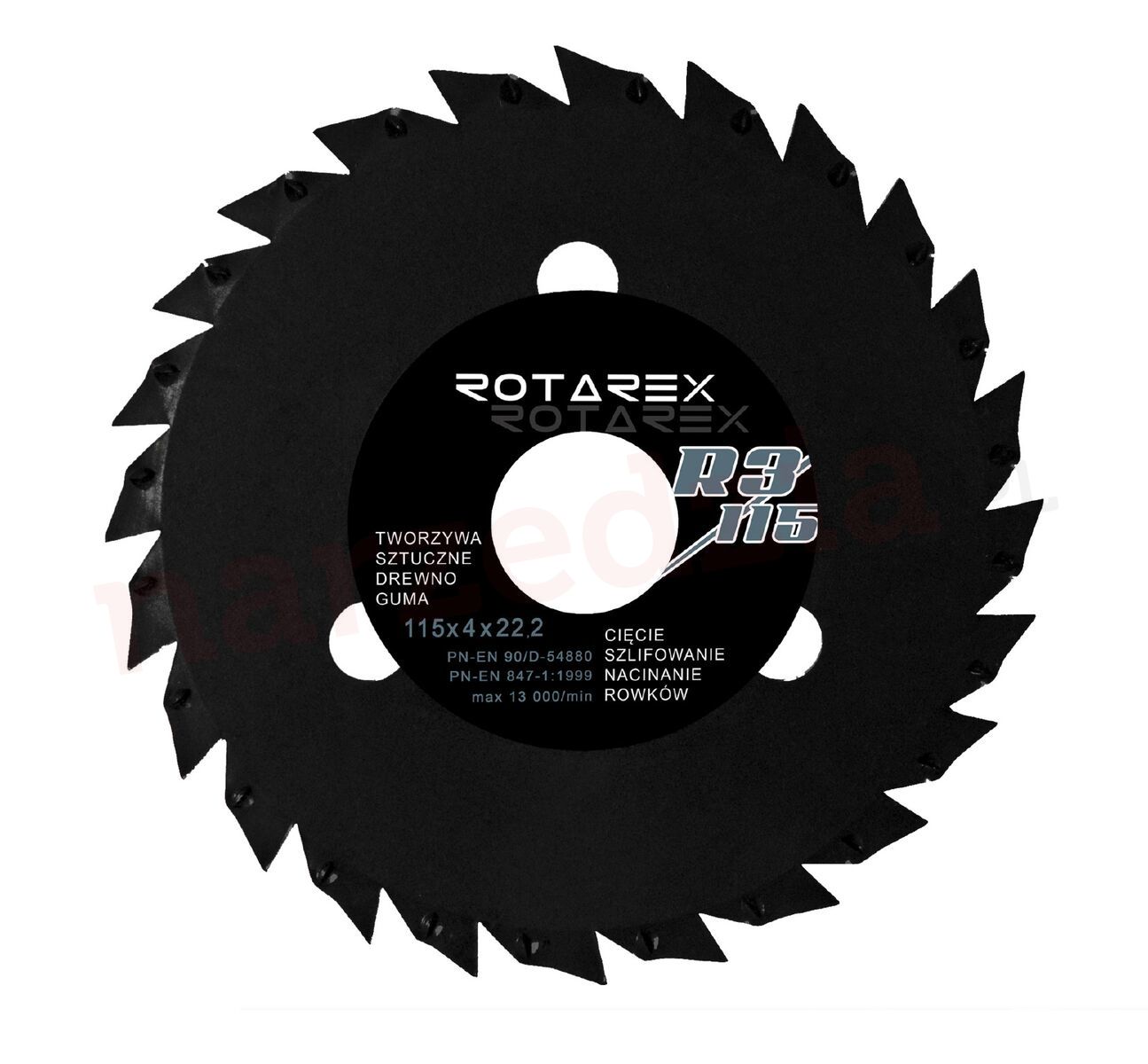 Tarnik, piła dysk tarnikowy Rotarex BLACK MAMBA R3/115