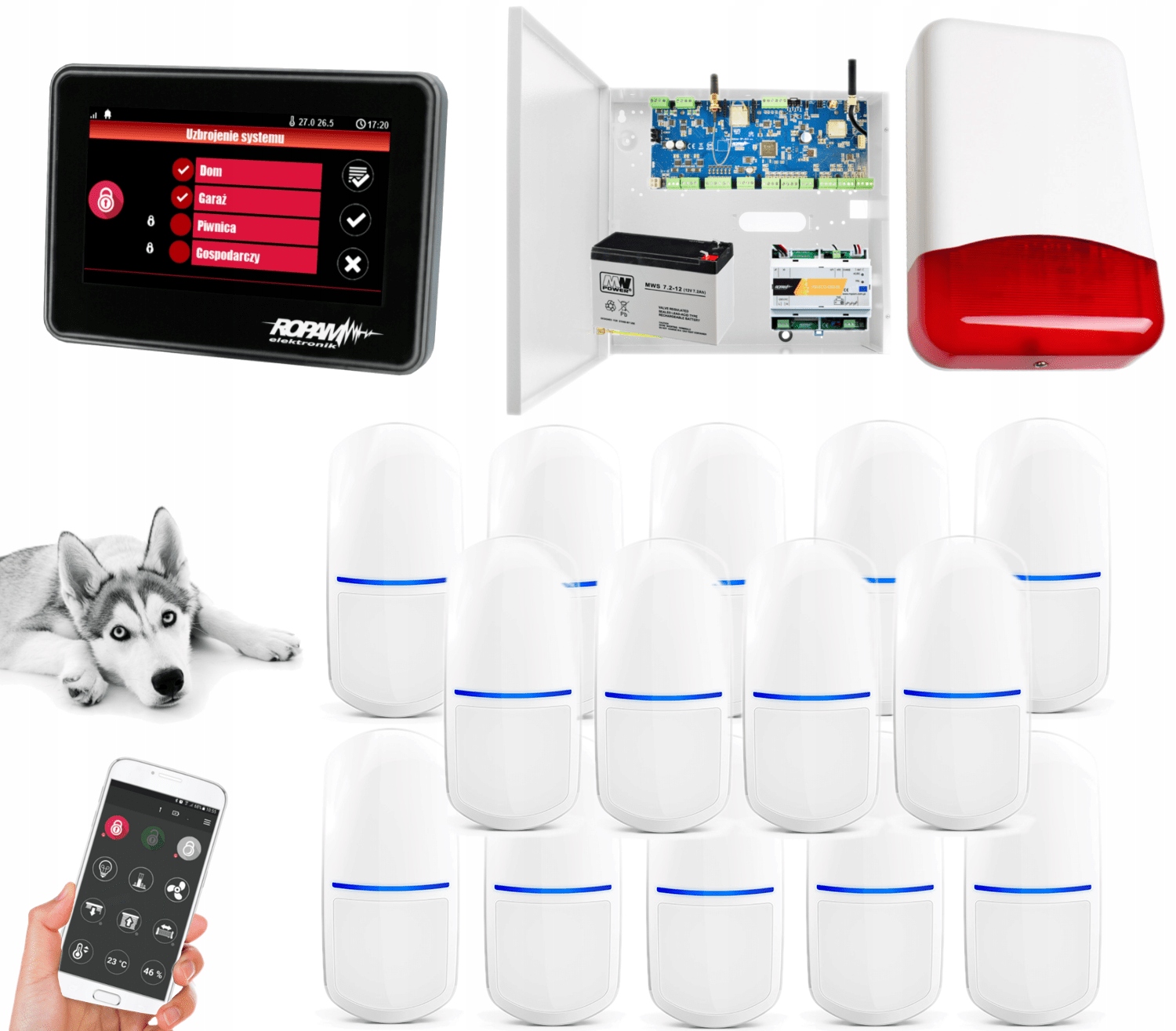 Alarm NeoGSM-IP-64 Wifi Gsm Pet 20kg App Syrena