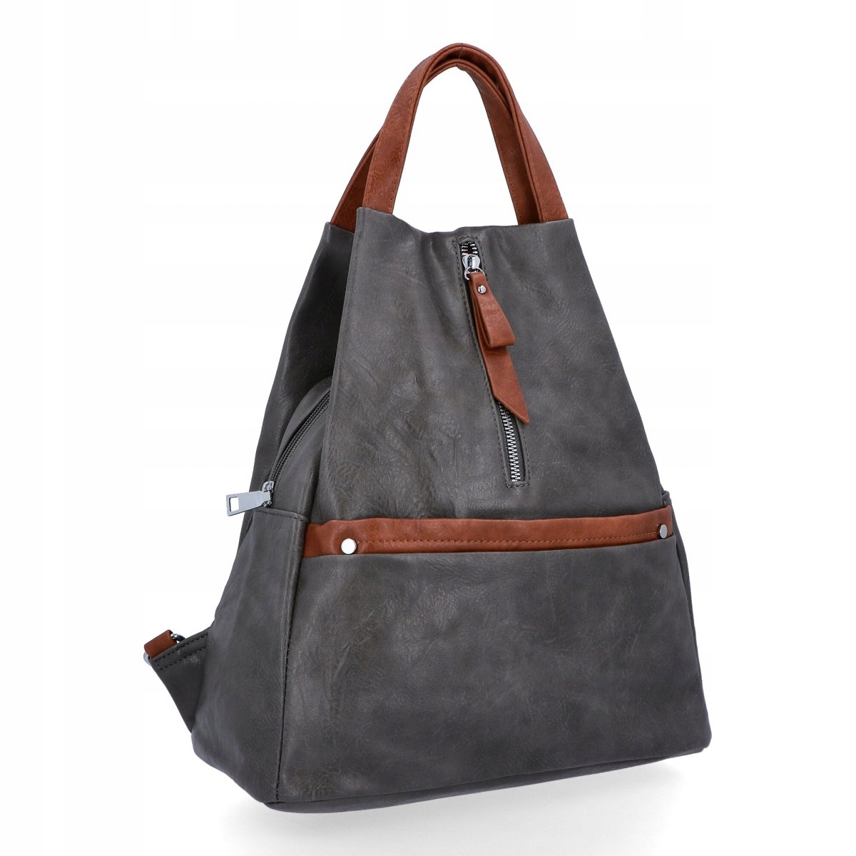 Miejski Plecak Damski firmy Herisson HR1452B587 Szary