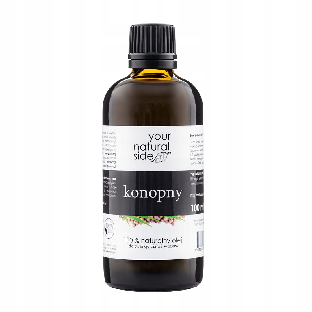 

Olej Konopny nierafinowany Organic 100% 100 ml