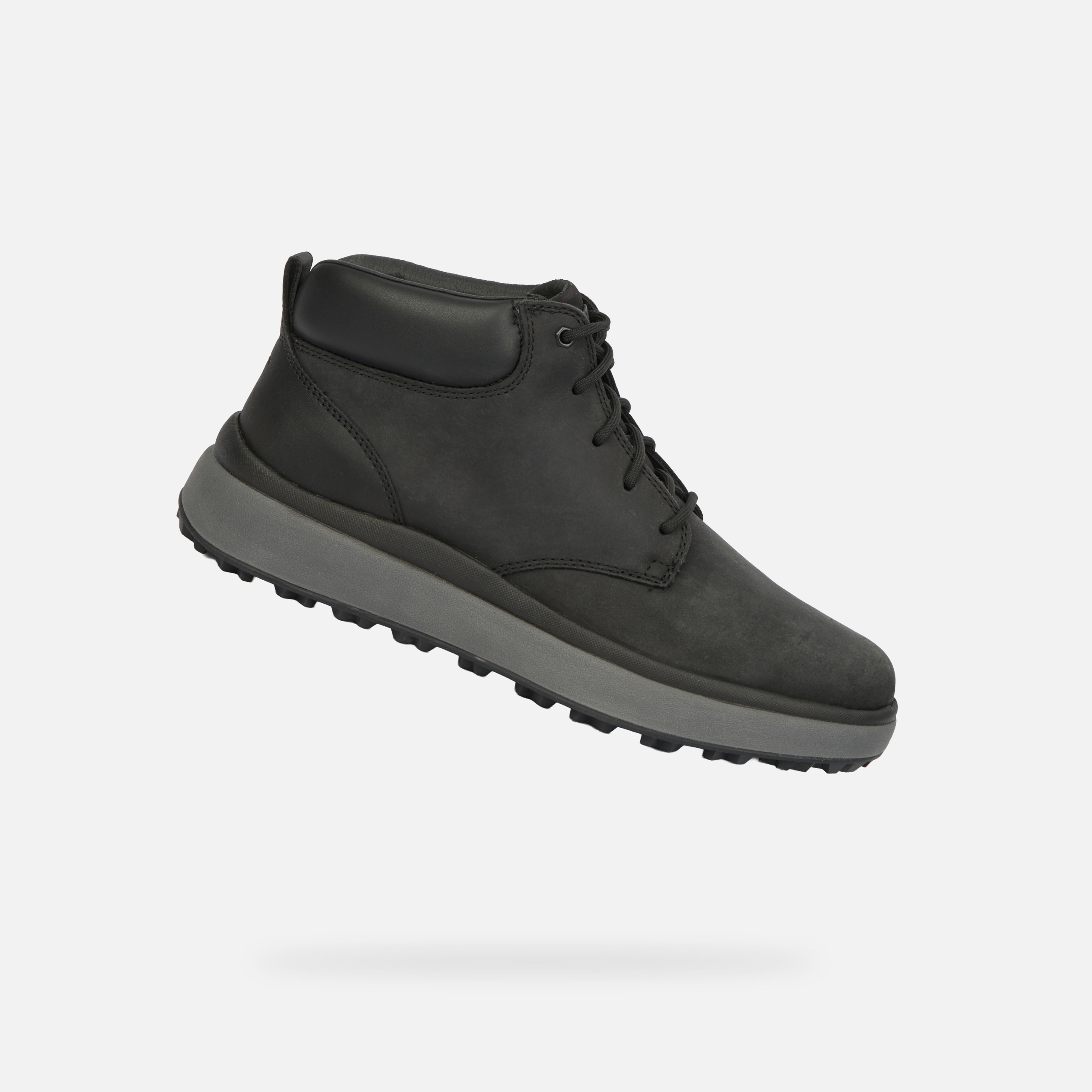 Geox Černá pánská kotníková obuv Geox Granito Grip