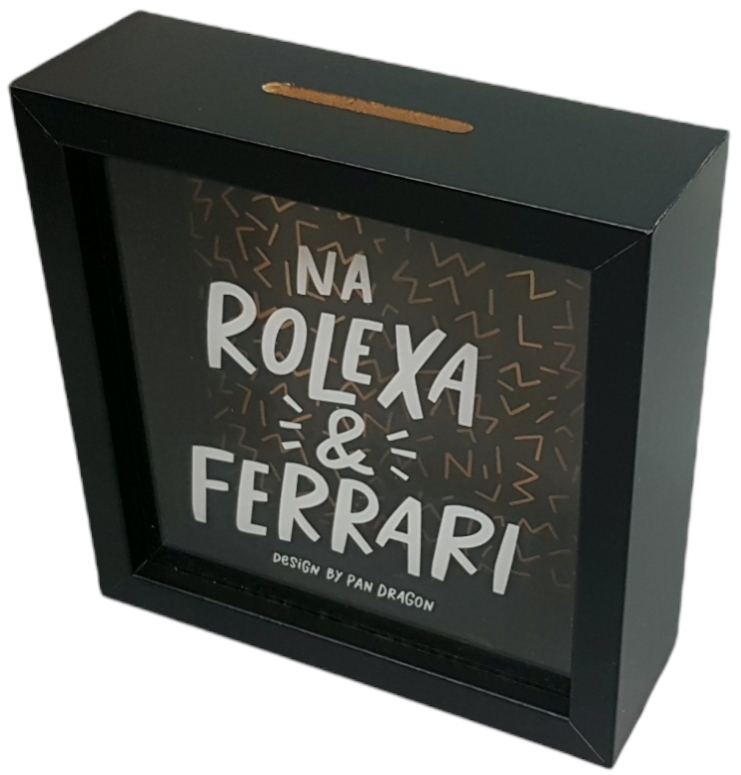 

Skarbonka na Rolexa i Ferrari dla Chłopaka