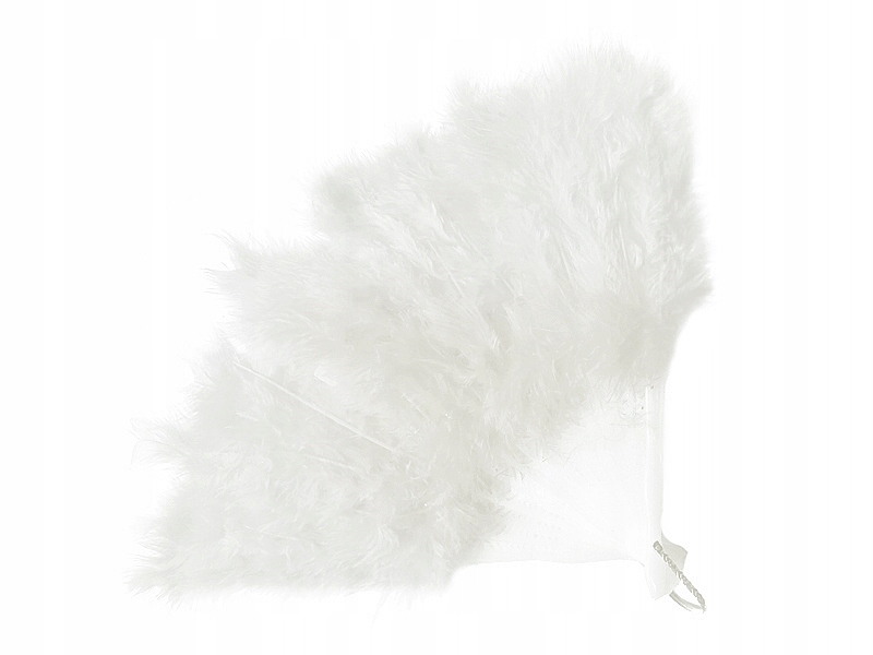 

Wachlarz Pierzasty Z Lat XX Retro Biały